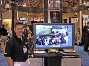 Vy Hoang of i3DVR saw the company's 32-channel DVR with human recognition software win a Dealer's Choice award.