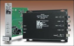 IFS has released a coaxial video receiver that provides up-the-coax control and extends the range of transmissions IFS has released a coaxial video receiver that provides up-the-coax control and extends the range of transmissions