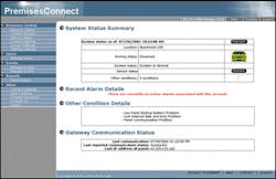 GE's PremisesConnect allows homeowners and business owners to control their security system, lighting, HVAC and more, as well as to obtain reports on in/out times and building systems failures GE's PremisesConnect allows homeowners and business owners to control their security system, lighting, HVAC and more, as well as to obtain reports on in/out times and building systems failures