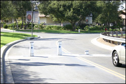 Delta Scientific's bollards are used at the Reagan Library in Simi Valley, California.