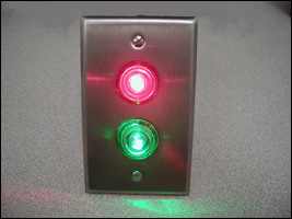 Dortronics new high-intensity LEDs solve the problem of lock/unlock indicators not being visible at access points.