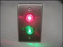 Dortronics new high-intensity LEDs solve the problem of lock/unlock indicators not being visible at access points. Dortronics new high-intensity LEDs solve the problem of lock/unlock indicators not being visible at access points.