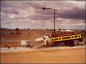 Bollards can be an effective vehicle barrier, as evidenced in this crash test performed for Delta Scientific.