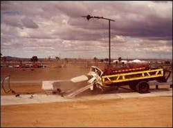 Bollards can be an effective vehicle barrier, as evidenced in this crash test performed for Delta Scientific. Bollards can be an effective vehicle barrier, as evidenced in this crash test performed for Delta Scientific.