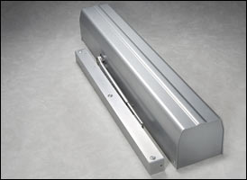 The Norton LEO (low energy operator) system is designed for automatic opening and closing of high-usage doors.