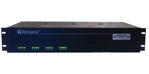 Altronix's rack mounted power supplies help save space, provide uniform outputs.