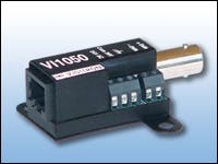 The VI1050 Video Balun-Combiner allows video, data and power transmission at up to 1,000 feet.