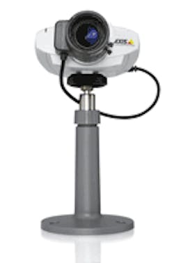 The 211A network camera from Axis Communications is built with a microphone and external speakers connection for two-way audio. The 211A network camera from Axis Communications is built with a microphone and external speakers connection for two-way audio.