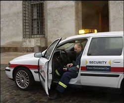A Cisco-connected car uses Milestone's video surveillance system, would allow public safety personnel to direct video to/from the scene and other responders. A Cisco-connected car uses Milestone's video surveillance system, would allow public safety personnel to direct video to/from the scene and other responders.