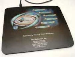 TEK Industries' new RFID reader is in the form of a mousepad. TEK Industries' new RFID reader is in the form of a mousepad.