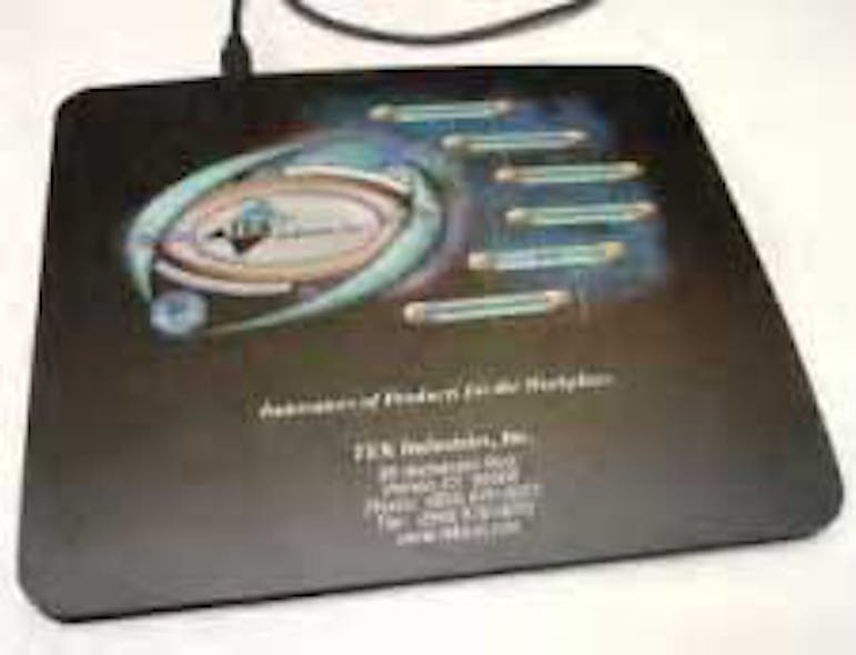 TEK Industries&apos; new RFID reader is in the form of a mousepad.