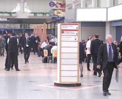 The IFSEC lobby stay busy thanks to strong attendance numbers at the 2005 show. The IFSEC lobby stay busy thanks to strong attendance numbers at the 2005 show.