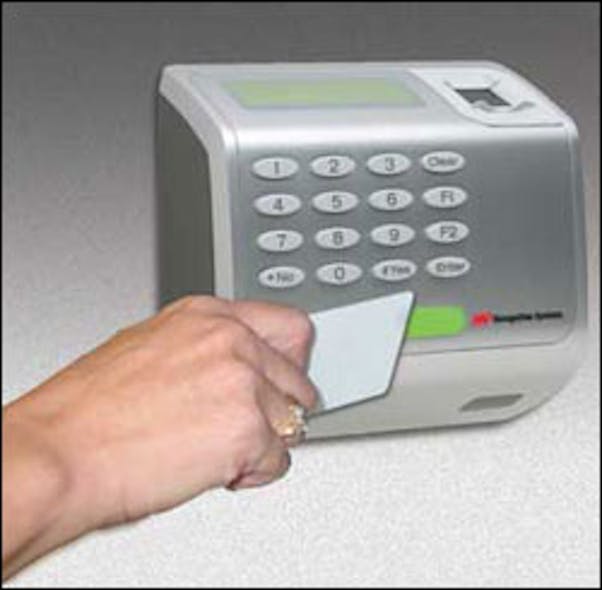 The FingerKey DX-2200 adds the ability to read prox, magnetic and iClass contactless cards to the fingerprint reader, allowing for two-factor or even two-option authentication.