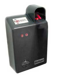 The BioRead 1000 allows storage of up to 90 users in this fingerprint-authenticated access control device.