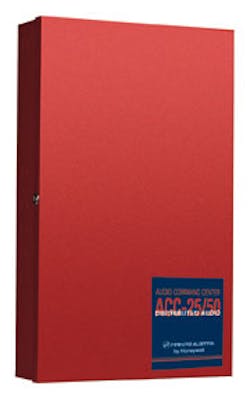 The new audio and zone splitter panels from Fire-Lite Alarms, the ACC-25/50 series, can provide up to five customizable messages, and features manual paging controls for first responders. The new audio and zone splitter panels from Fire-Lite Alarms, the ACC-25/50 series, can provide up to five customizable messages, and features manual paging controls for first responders.