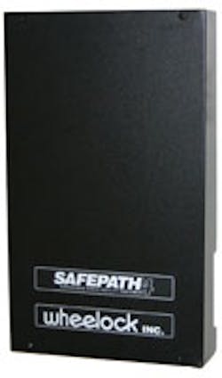 The SAFEPATH4 communications system from Wheelock has been updated with a new controller allowing selectable paging, background music, and telephone-based control to individual and/or multiple zones. The SAFEPATH4 communications system from Wheelock has been updated with a new controller allowing selectable paging, background music, and telephone-based control to individual and/or multiple zones.