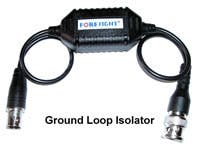 The GB001 ground loop isolator from Foresight offers protection from leaky grounds and can also benefit systems with unbalanced DVRs.