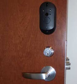 The Wyreless WA Series of locksets is offered in an integrated package (seen above) that can install in one hour to add electronic access control at facility doors.