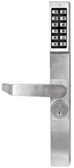 Different series of the new Narrow Stile line of Trilogy Locks are available to add capacity for up to 2,000 users and can record event audit trails for up 40,000 events. Different series of the new Narrow Stile line of Trilogy Locks are available to add capacity for up to 2,000 users and can record event audit trails for up 40,000 events.