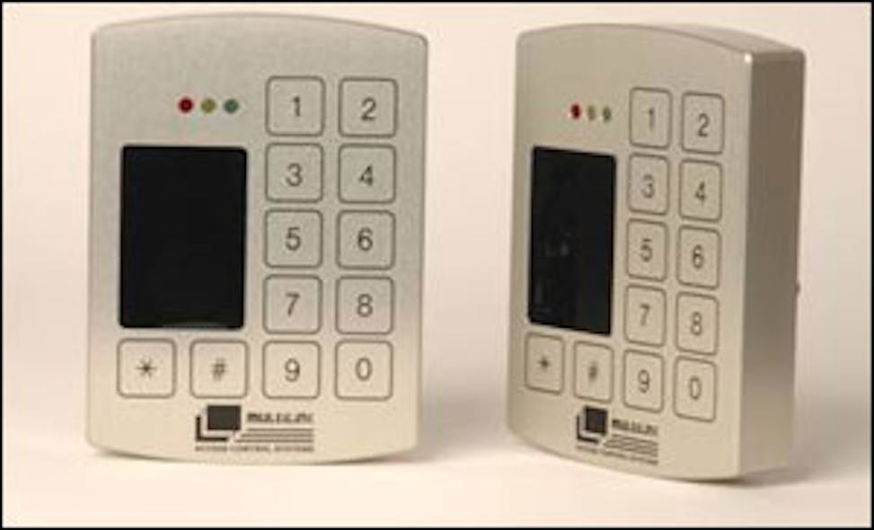 Wiegand, Proximity, keypad and fingerprint biometrics control all in one vandal-resistant reader, courtesy of Multilink&apos;s BIO-Flex readers.
