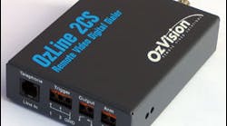 The OzLine 2CS dialer offers two alarm inputs and can transmit high-quality remote video images over telephone lines.