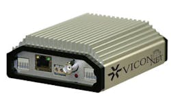 Vicon's VN-301T network server solves the challenge of getting analog video into the ViconNet video management software platform by converting the analog video feeds to digital information for network transmission. Vicon's VN-301T network server solves the challenge of getting analog video into the ViconNet video management software platform by converting the analog video feeds to digital information for network transmission.