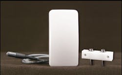 The 5821 Wireless Temperature Sensor and Flood Detector from Honeywell can be used as a temperature sensor or flood detector. The 5821 Wireless Temperature Sensor and Flood Detector from Honeywell can be used as a temperature sensor or flood detector.