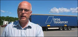 Finn Nielsen, technical manager at DFDS Transport, has kept the company on the leading edge when it comes to high technology solutions. The company believes it is an important competitive parameter in the transport and logistics industry. Their new IP vid