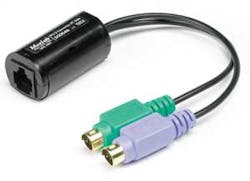 The MuxLab converted allows two PS2 devices (examples: mouse and keyboard) to be connected via Ethernet cabling. The MuxLab converted allows two PS2 devices (examples: mouse and keyboard) to be connected via Ethernet cabling.