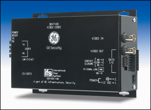 GE's Ethernav line has been expand to include DEV7100 CODEC to allows NTSC video, camera controls and audio signal to be sent over a 10/100 Base-T Ethernet network through a standard electrical and optical output.