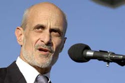 Michael Chertoff, Department of Homeland Security secretary, speaks to U.S. Border Patrol trainees at the Federal Law Enforcement Training Center in Artesia, N.M., Wednesday, Nov. 2, 2005. Chertoff toured the training center Wednesday. Michael Chertoff, Department of Homeland Security secretary, speaks to U.S. Border Patrol trainees at the Federal Law Enforcement Training Center in Artesia, N.M., Wednesday, Nov. 2, 2005. Chertoff toured the training center Wednesday.