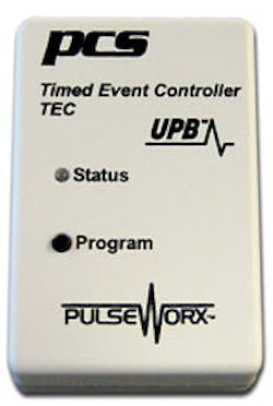 The Powerline Control Systems TEC device automates home lighting control. The Powerline Control Systems TEC device automates home lighting control.