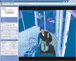 A screen capture shows the results of a marked area Smart Search in Milestone's XProtect Smart Client. A screen capture shows the results of a marked area Smart Search in Milestone's XProtect Smart Client.