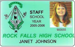 The Rock Falls Township High School is using an ID card printer to create everything from its student IDs to visitor cards to sporting events passes for visitors.