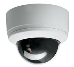 Pelco&apos;s newest camera is the Spectra Mini, a full-featured dome camera with a 10x optical zoom and 8x digital zoom. Window blanking is programmable, and the dome can be set for 64 presets.