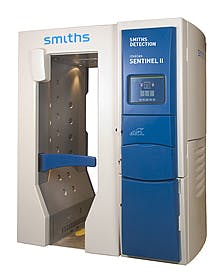 Smiths Detection&apos;s upgraded unified trace detection portal, the Sentinel II, merges both the detection and the compressed-air supply in to one unit.