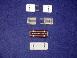 Tane Alarm has added clear connectors to its line of banana-type connectors; other colors include white, grey and brown.