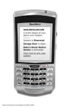 Alarm.com has unveiled a new PDA-compatible version of its alarm control site that allows concerned owners of residential and commercial alarm systems to monitor their systems and make operation adjustments from afar. The move is the next in a logical ste Alarm.com has unveiled a new PDA-compatible version of its alarm control site that allows concerned owners of residential and commercial alarm systems to monitor their systems and make operation adjustments from afar. The move is the next in a logical ste
