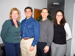 New Bold Technologies employees (left to right) Amy McRae, Rafael Rivera, Matt Brokaw, and Jennifer Theobald.