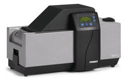 Fargo Electronics&apos; new HDP600 CR100 printer/encoder prints up to/over the edge for CR-100 (3.88&apos; x 2.63&apos;) cards, making the printer ideal for event badging solutions and other cards that need to be read at a distance.