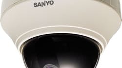 SANYO&apos;s VCC-P7574 is an indoor mini-dome featuring the company&apos;s new pan-focus technology that is designed to keep all aspects of the field of view in focus at the same time.