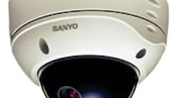 SANYO&apos;s VDC-DP7584 is being showcased at ISC West, featuring a vandal-resistant housing, high resolution, and new technology designed to keep the entire image in focus.