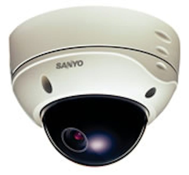 SANYO&apos;s VDC-DP7584 is being showcased at ISC West, featuring a vandal-resistant housing, high resolution, and new technology designed to keep the entire image in focus.