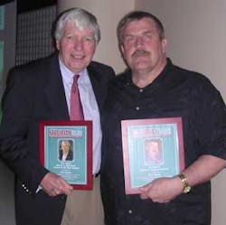 The 2005 Morris F. Weinstock Person of the Year Award was presented to Mel Mahler (left). The 2005 Sara E. Jackson Award was presented to NBFAA Education Committee Chairman, Paul Baran (right). The 2005 Morris F. Weinstock Person of the Year Award was presented to Mel Mahler (left). The 2005 Sara E. Jackson Award was presented to NBFAA Education Committee Chairman, Paul Baran (right).