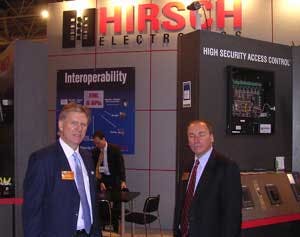 Rob Zivney and John Piccininni of Hirsch were at IFSEC demonstrating the company&apos;s access control and security management systems.