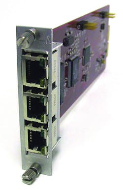 The A8911ETH Ethernet module provides Ethernet connectivity for Phoenix fiber optic transport system. The A8911ETH Ethernet module provides Ethernet connectivity for Phoenix fiber optic transport system.