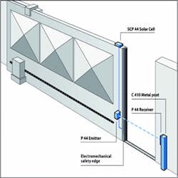 Automation Systems Interconnect's new solar cell SCP 44 is tailored for outdoor gate applications. Automation Systems Interconnect's new solar cell SCP 44 is tailored for outdoor gate applications.