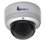 HAWK-I Security&apos;s new line of cameras, the HAWK-400 cameras, offer infrared vision in a traditional dome mount design.