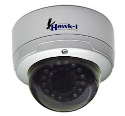 HAWK-I Security's new line of cameras, the HAWK-400 cameras, offer infrared vision in a traditional dome mount design. HAWK-I Security's new line of cameras, the HAWK-400 cameras, offer infrared vision in a traditional dome mount design.