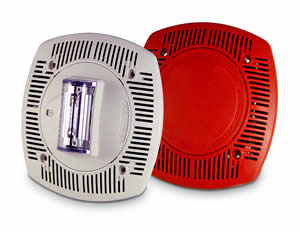 Gentex's new SSPKCLP series speakers and speaker-strobes are available in two faceplates, and mount to a standard 2-1/8' deep back box.